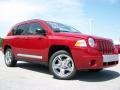 2010 Inferno Red Crystal Pearl Jeep Compass Limited 4x4  photo #1