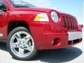 2010 Inferno Red Crystal Pearl Jeep Compass Limited 4x4  photo #2