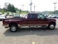 2008 Dark Toreador Red Metallic Ford F450 Super Duty Lariat Crew Cab 4x4 Dually  photo #5