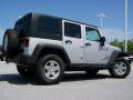 2010 Bright Silver Metallic Jeep Wrangler Unlimited Sport 4x4  photo #7