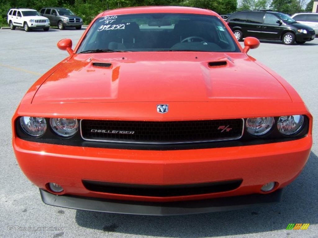 2010 Challenger R/T - HEMI Orange / Dark Slate Gray photo #5