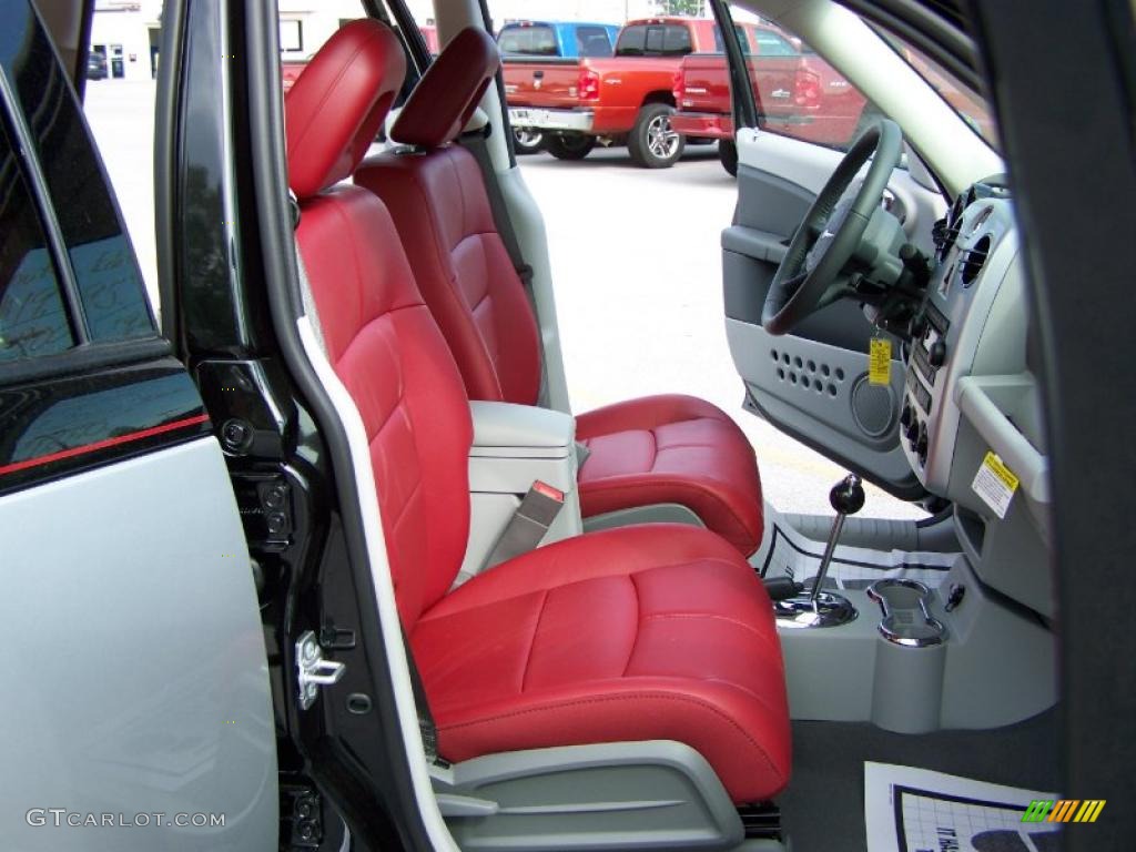2010 PT Cruiser Couture Edition - Two Tone Silver/Black / Radar Red photo #15