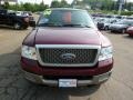 2004 Dark Toreador Red Metallic Ford F150 Lariat SuperCab 4x4  photo #7