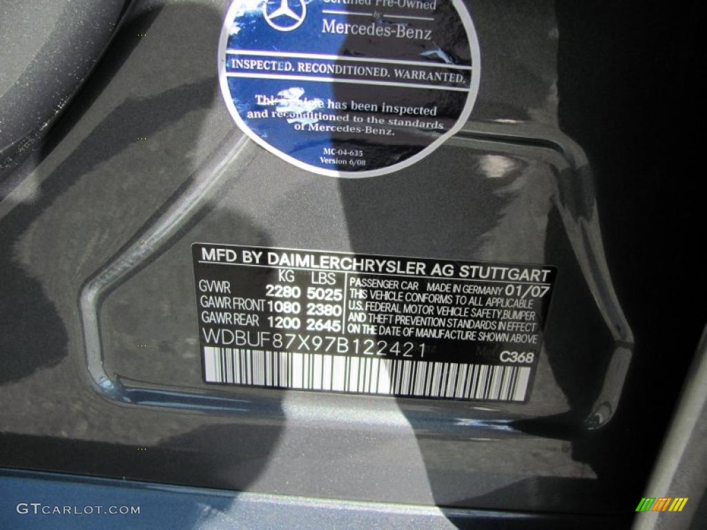 2007 E 350 4Matic Sedan - Flint Grey Metallic / Black photo #10