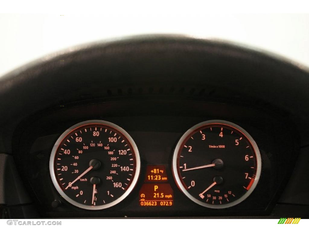 2007 5 Series 525xi Sedan - Titanium Silver Metallic / Gray Dakota Leather photo #15