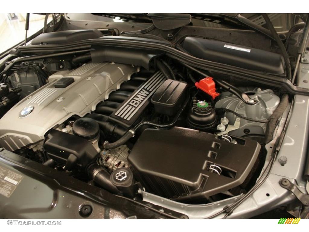 2007 5 Series 525xi Sedan - Titanium Silver Metallic / Gray Dakota Leather photo #30