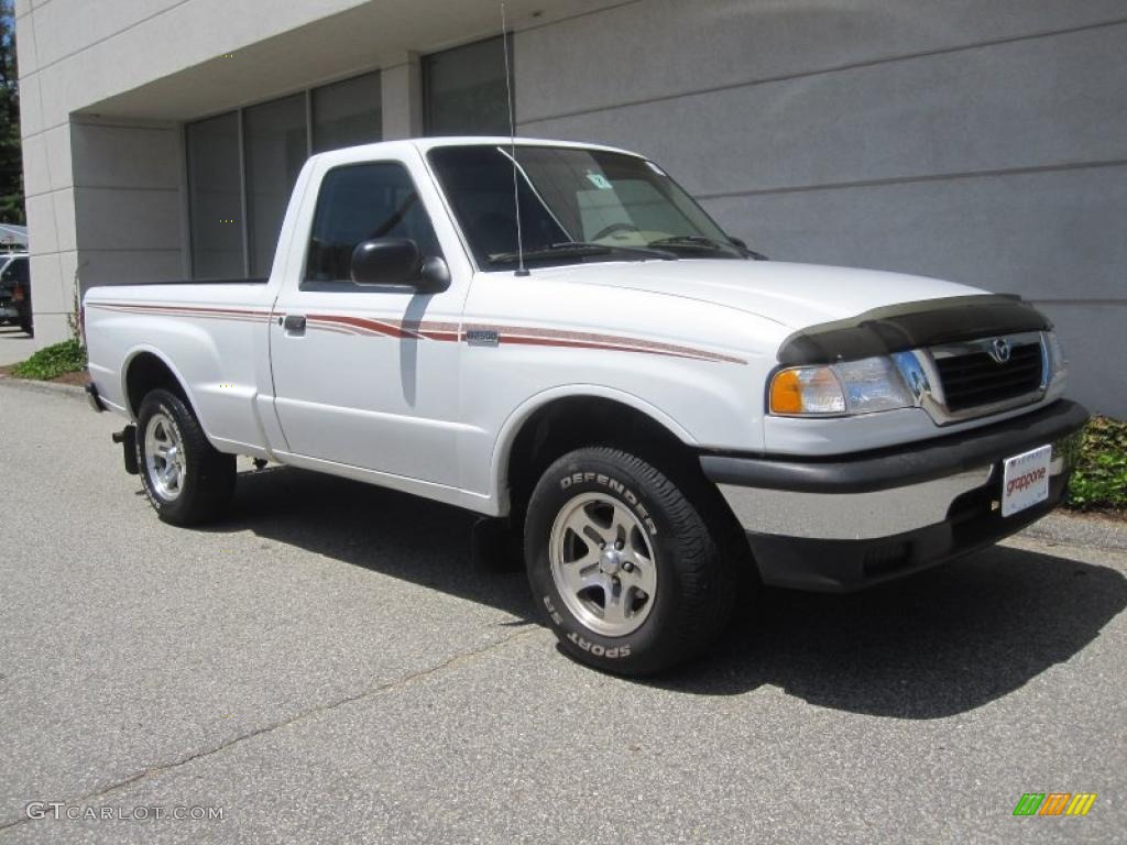 1998 B-Series Truck B2500 SE Regular Cab - Oxford White / Beige photo #1