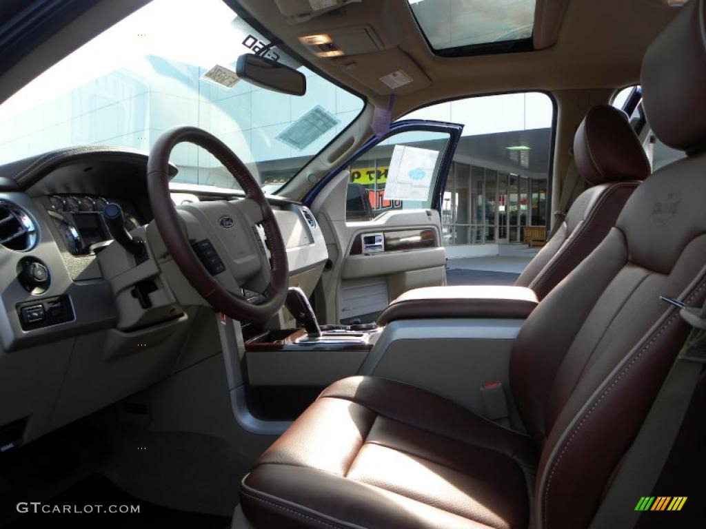 2010 F150 King Ranch SuperCrew 4x4 - Dark Blue Pearl Metallic / Chapparal Leather photo #6