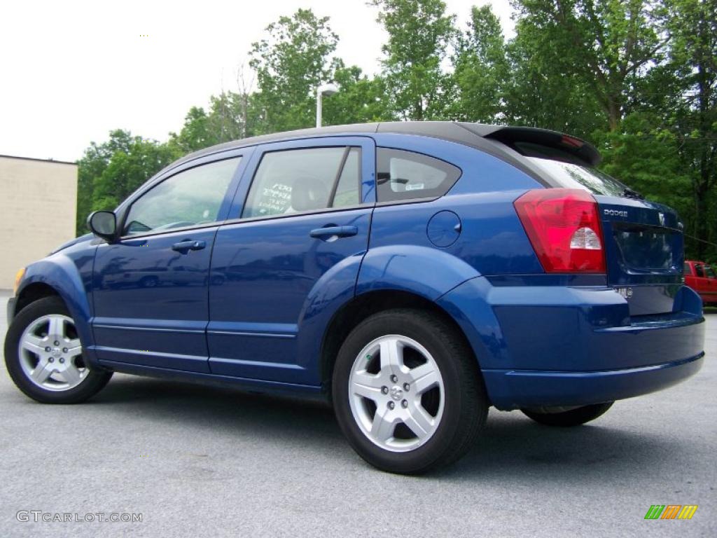 2009 Caliber SXT - Deep Water Blue Pearl / Dark Slate Gray photo #4