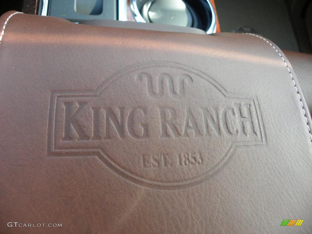 2010 F150 King Ranch SuperCrew 4x4 - Dark Blue Pearl Metallic / Chapparal Leather photo #36