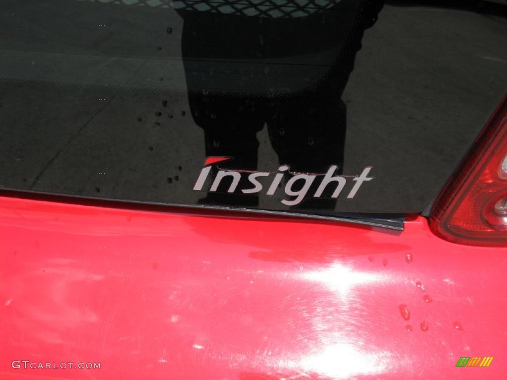 2003 Insight Hybrid - New Formula Red / Black photo #9