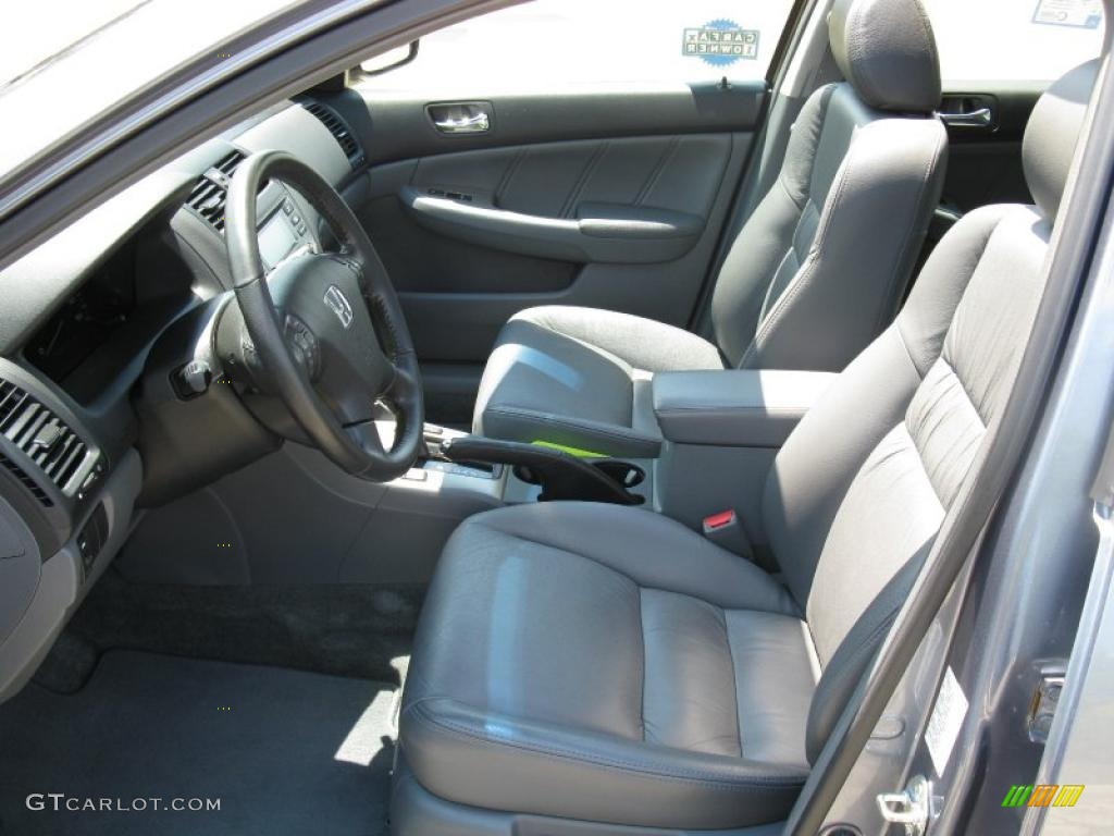 2007 Accord EX-L Sedan - Cool Blue Metallic / Gray photo #13