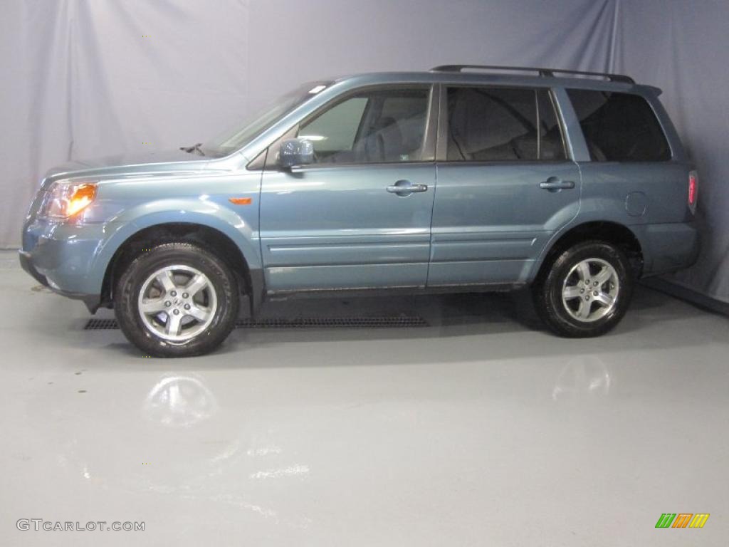 2008 Pilot EX 4WD - Steel Blue Metallic / Gray photo #2