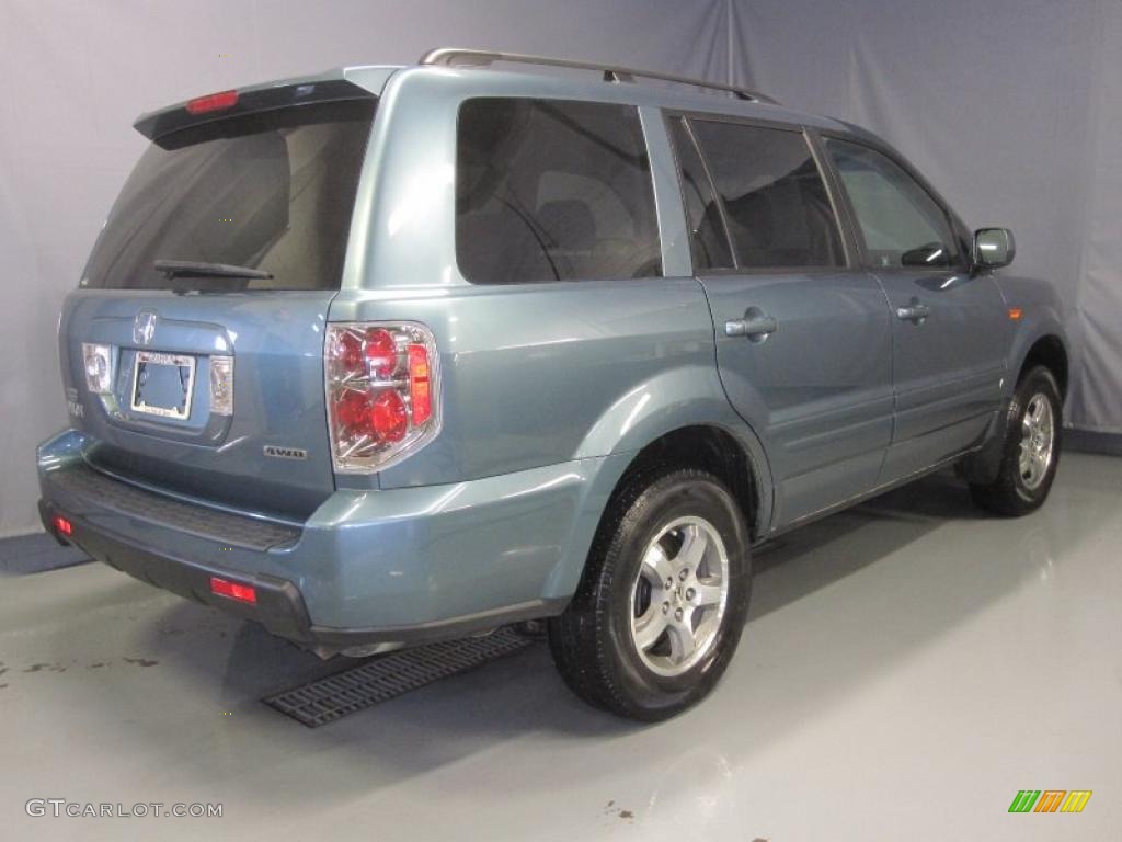 2008 Pilot EX 4WD - Steel Blue Metallic / Gray photo #3