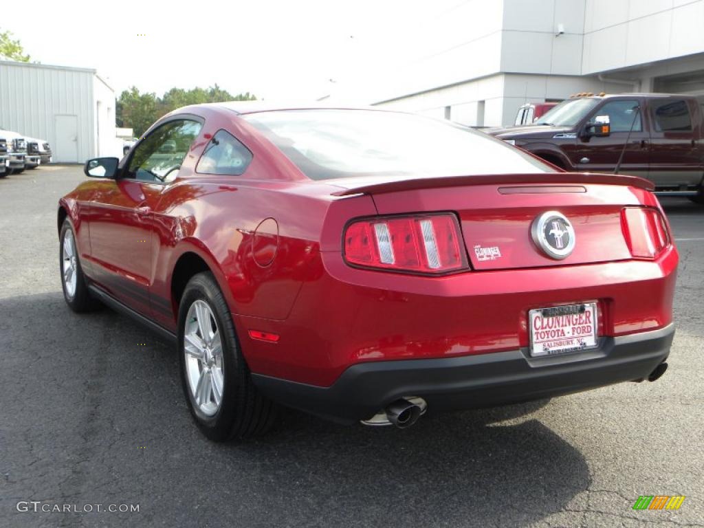 2011 Mustang V6 Coupe - Red Candy Metallic / Charcoal Black photo #22