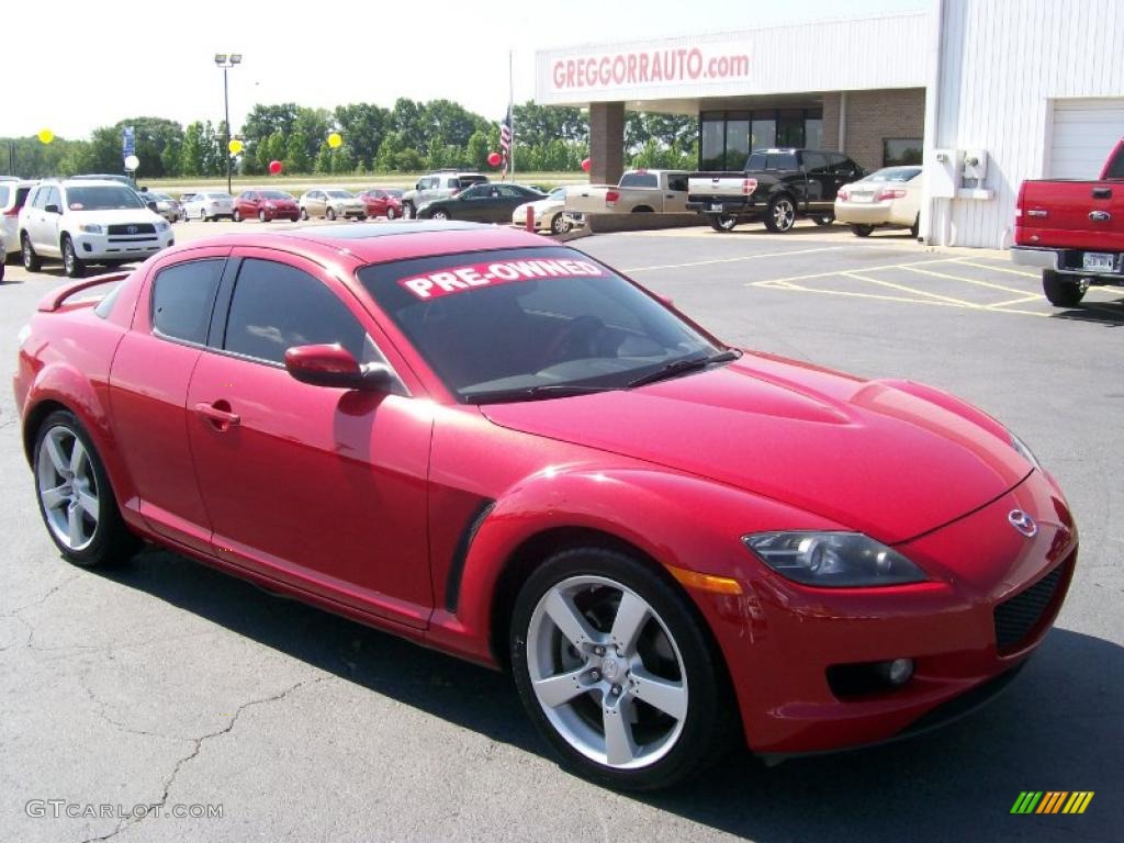 2004 RX-8 Sport - Velocity Red Mica / Black/Red photo #1