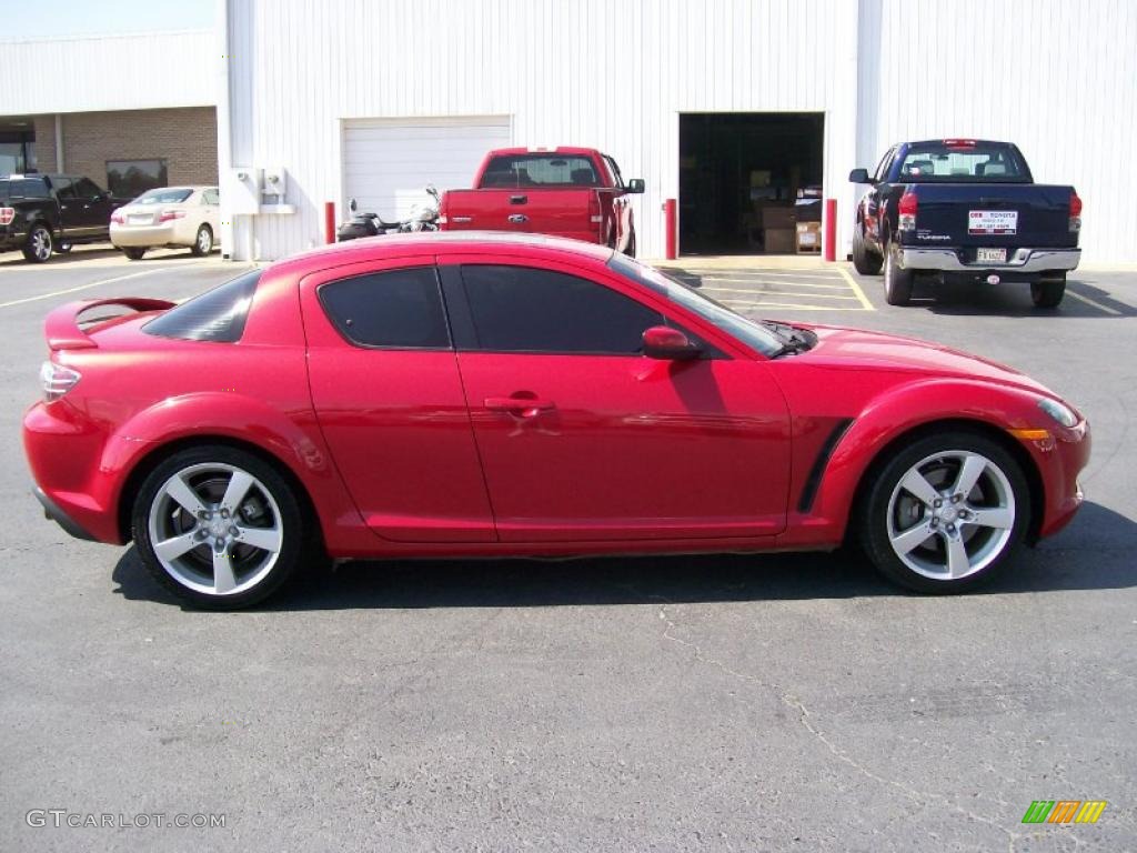 2004 RX-8 Sport - Velocity Red Mica / Black/Red photo #8