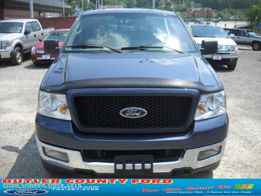 2004 F150 XLT SuperCab 4x4 - True Blue Metallic / Dark Flint photo #18