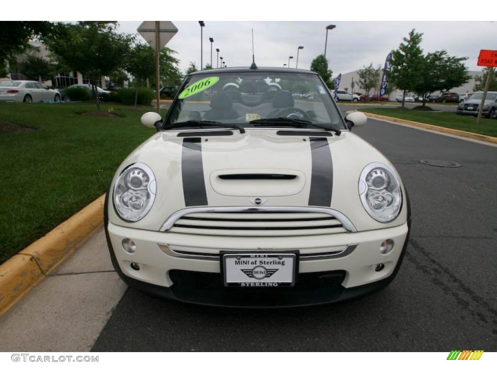 2006 Cooper S Convertible - Pepper White / Grey/Panther Black photo #1