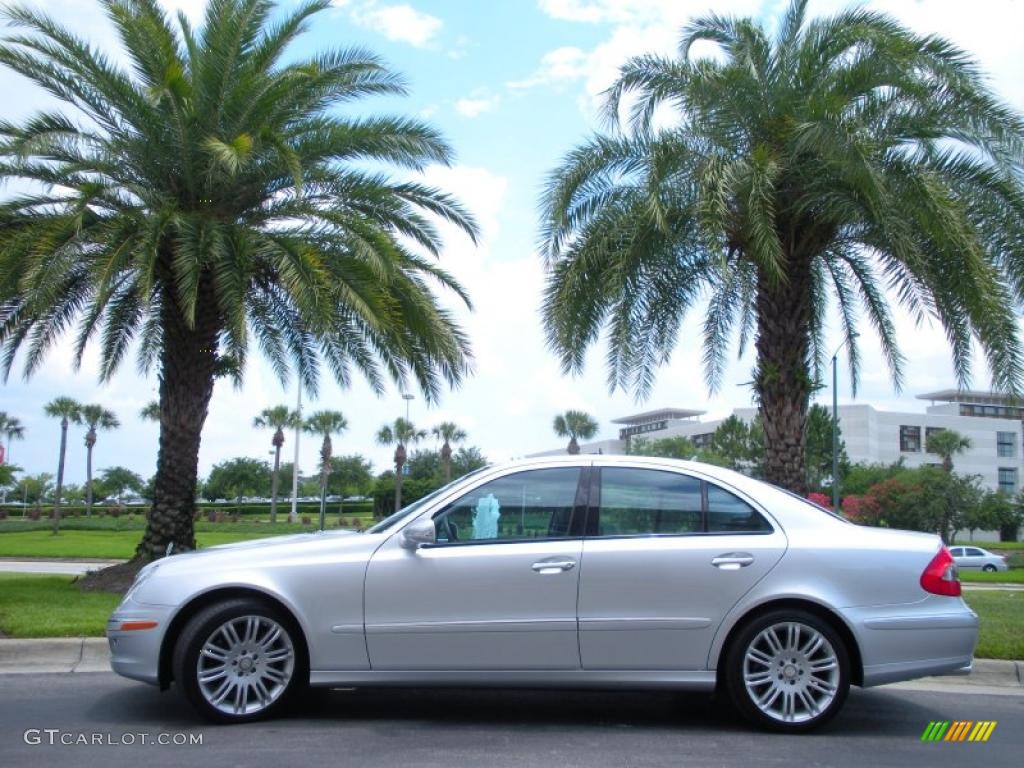 2008 E 350 Sedan - Iridium Silver Metallic / Black photo #1