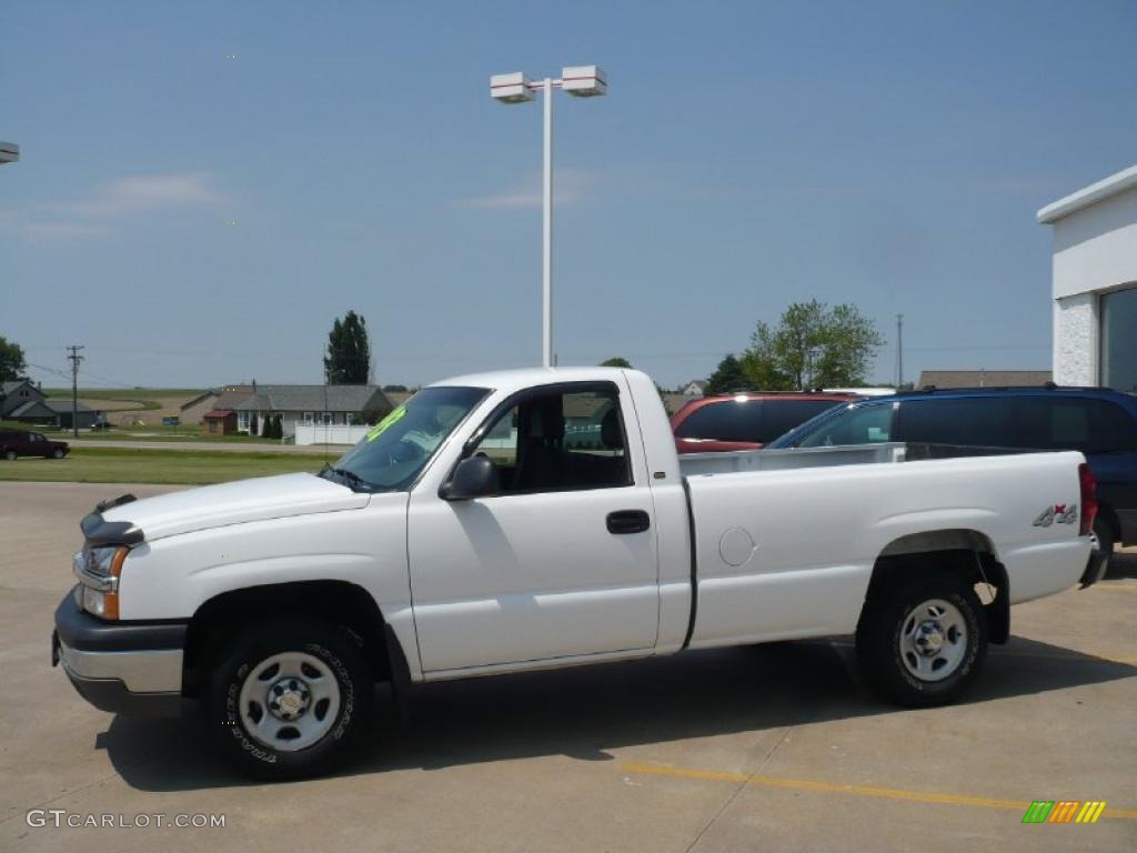 2003 Silverado 1500 Regular Cab 4x4 - Summit White / Dark Charcoal photo #1