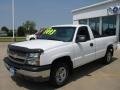 2003 Summit White Chevrolet Silverado 1500 Regular Cab 4x4  photo #2