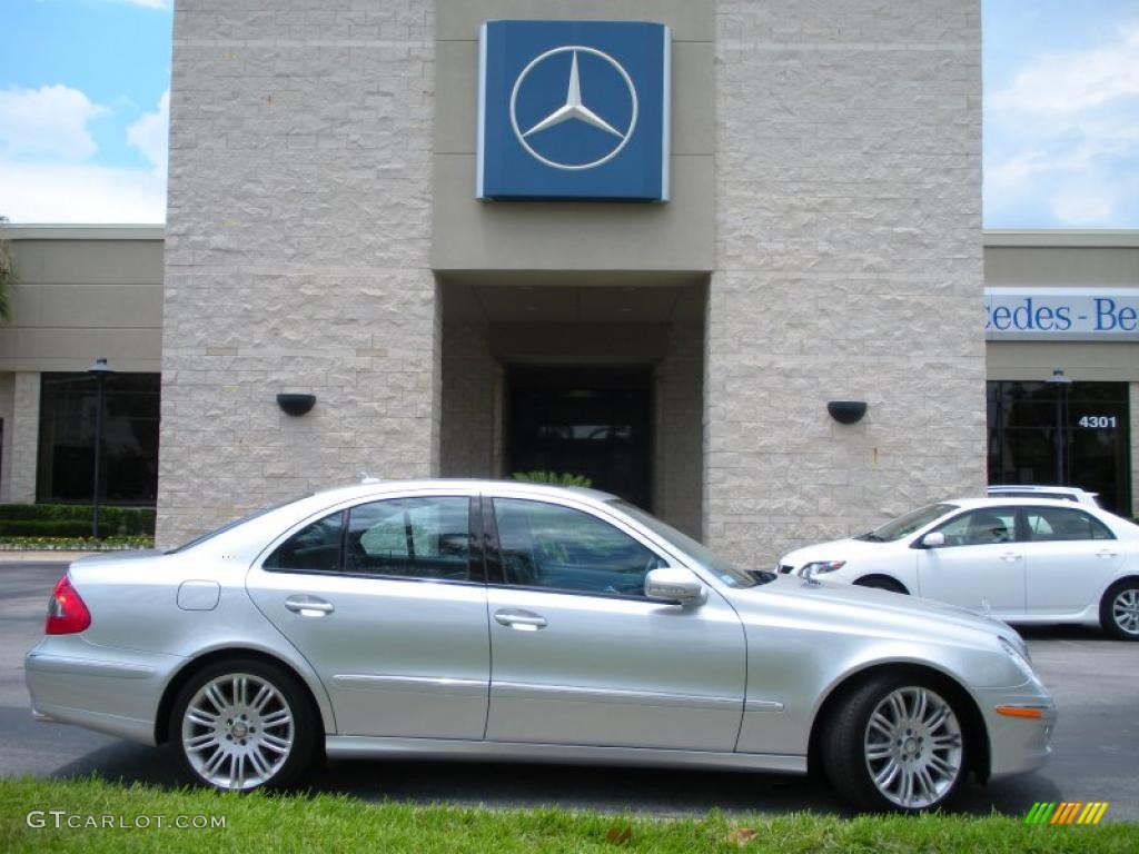 2008 E 350 Sedan - Iridium Silver Metallic / Black photo #5