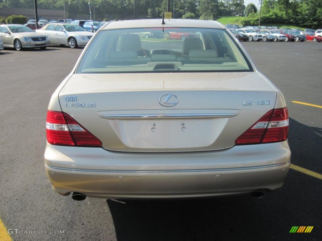 2005 LS 430 Sedan - Mystic Gold Metallic / Cashmere photo #8