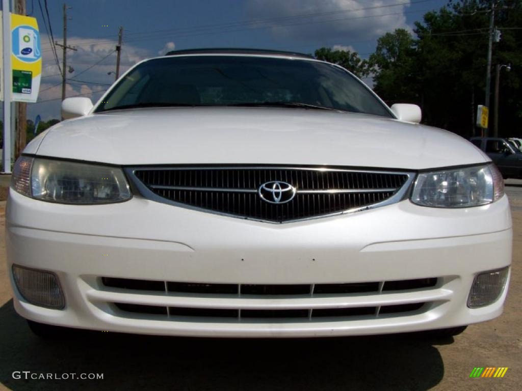 2001 Solara SLE V6 Coupe - White Diamond Pearl / Ivory photo #15