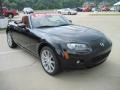 2008 Brilliant Black Mazda MX-5 Miata Grand Touring Roadster  photo #2