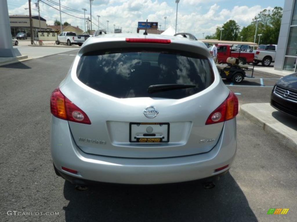 2009 Murano S AWD - Brilliant Silver Metallic / Black photo #4