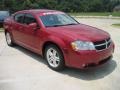 2009 Inferno Red Crystal Pearl Dodge Avenger SXT  photo #2