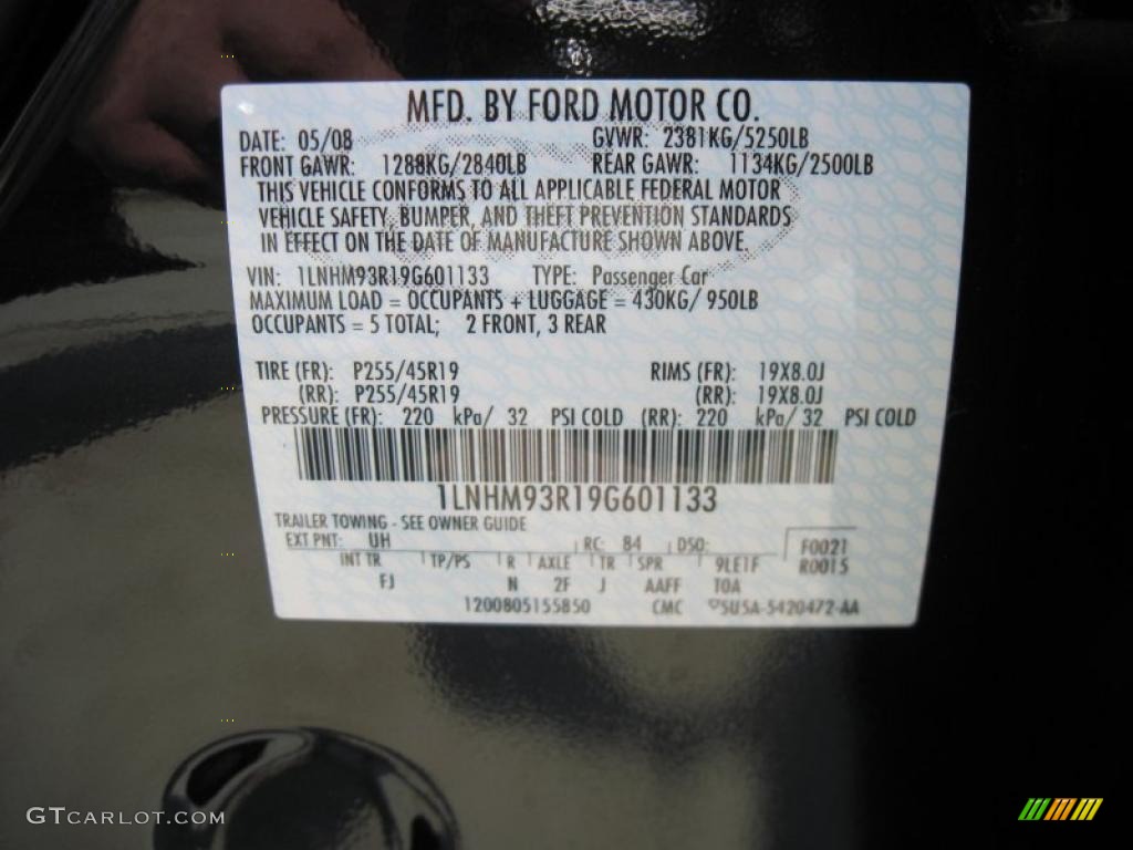 2009 MKS Sedan - Tuxedo Black Metallic / Light Camel photo #12