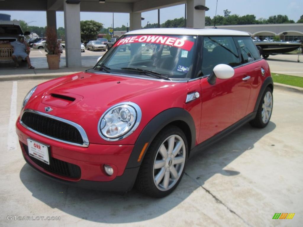 2008 Cooper S Hardtop - Chili Red / Grey/Black photo #1