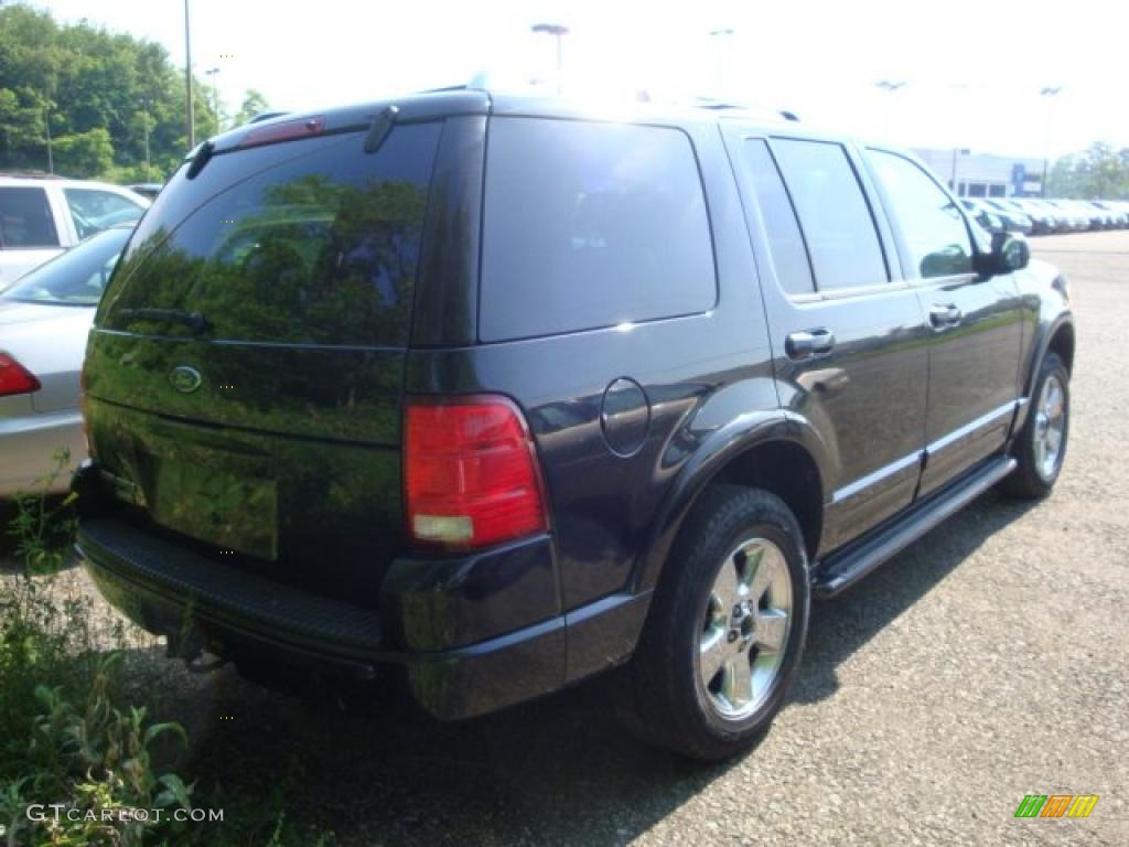 2003 Explorer Limited 4x4 - Black / Midnight Gray photo #2