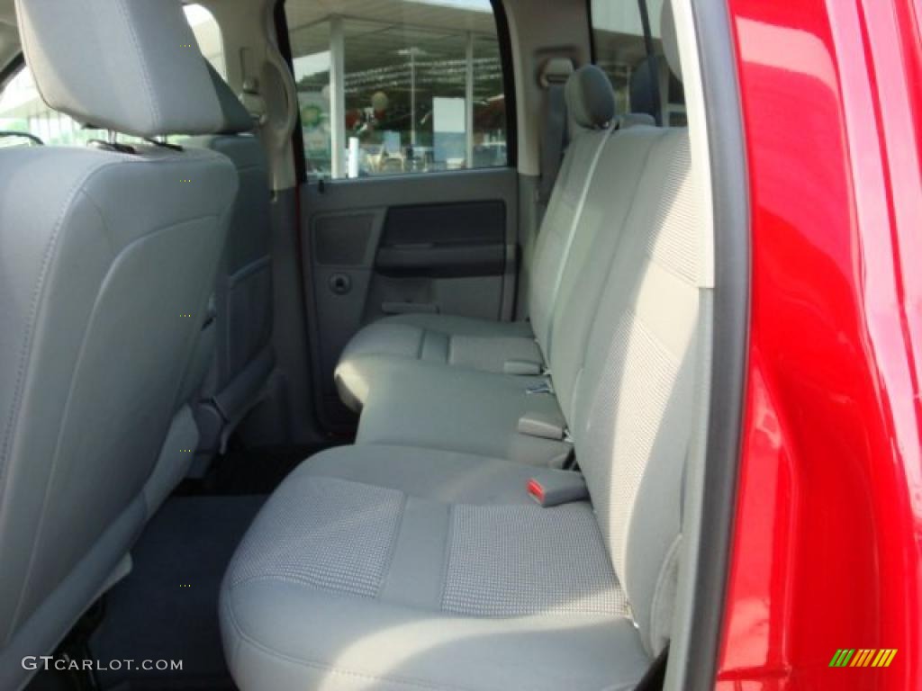 2007 Ram 1500 SLT Quad Cab 4x4 - Flame Red / Khaki Beige photo #20