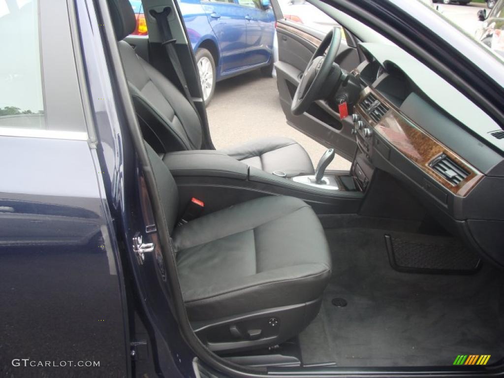 2008 5 Series 528xi Sedan - Monaco Blue Metallic / Black photo #16
