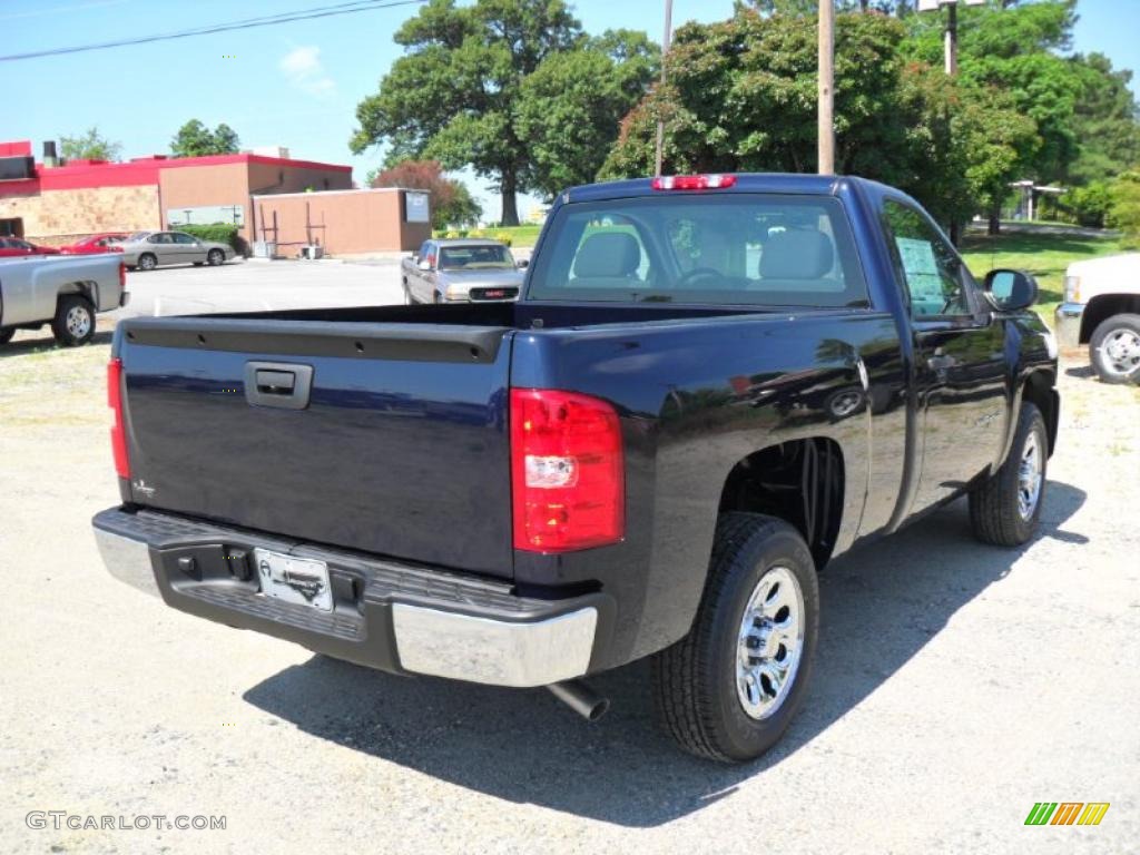 2010 Silverado 1500 Regular Cab - Imperial Blue Metallic / Dark Titanium photo #5