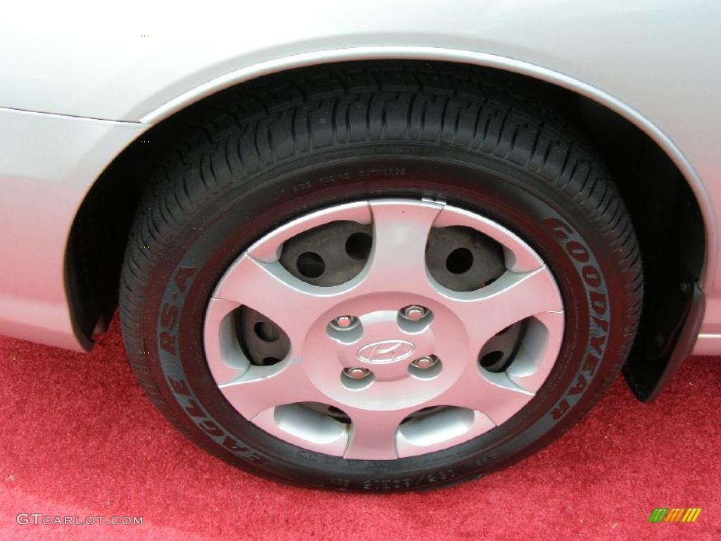 2002 Elantra GLS Sedan - Silver Pewter / Gray photo #3