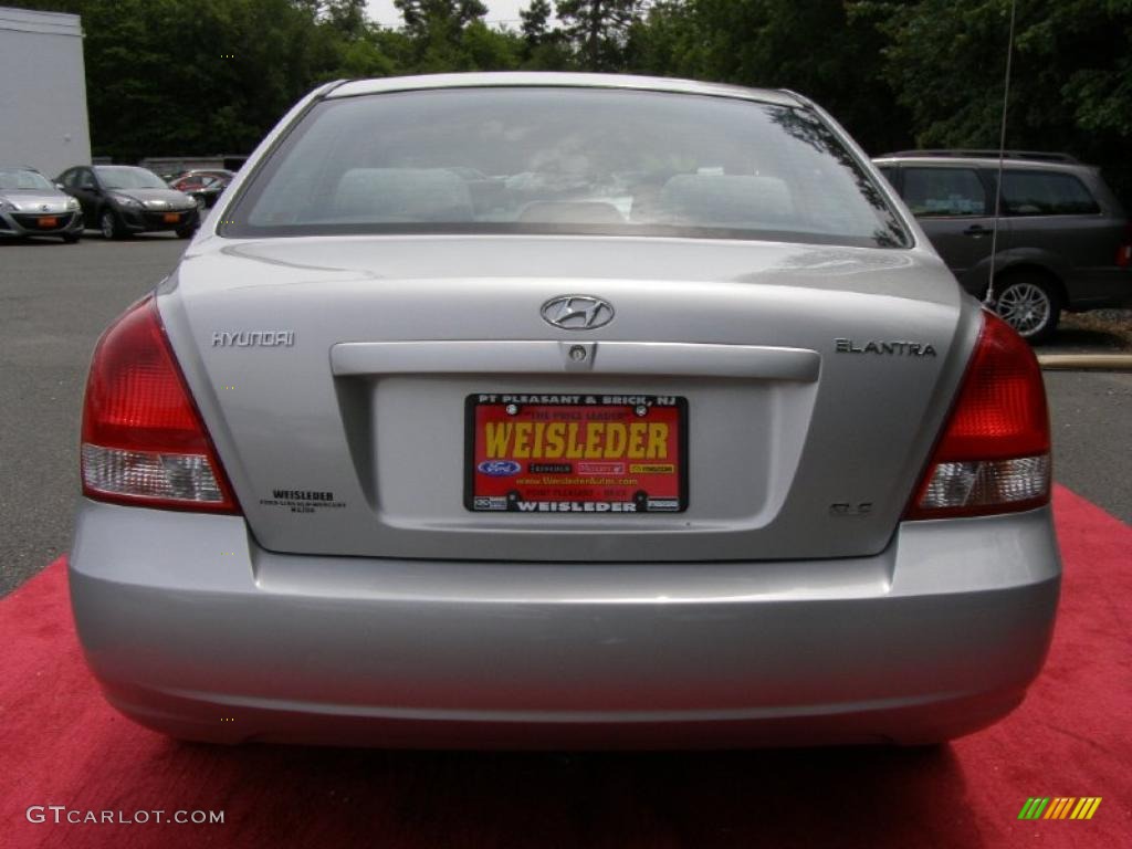 2002 Elantra GLS Sedan - Silver Pewter / Gray photo #7