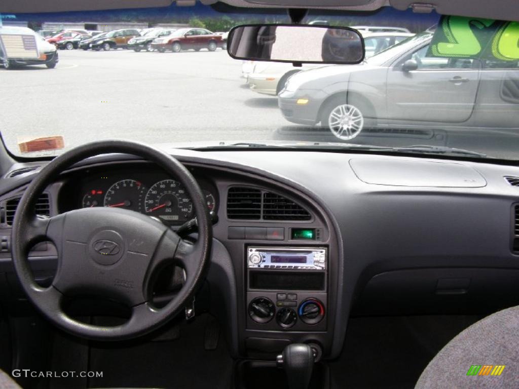 2002 Elantra GLS Sedan - Silver Pewter / Gray photo #20