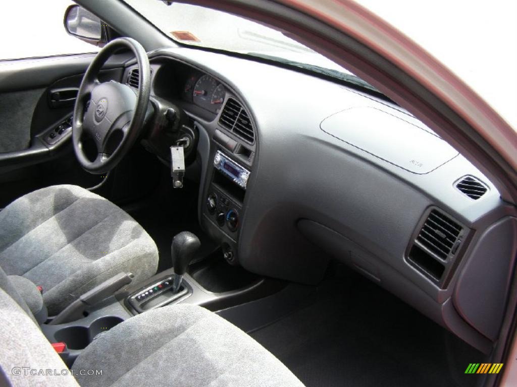 2002 Elantra GLS Sedan - Silver Pewter / Gray photo #23