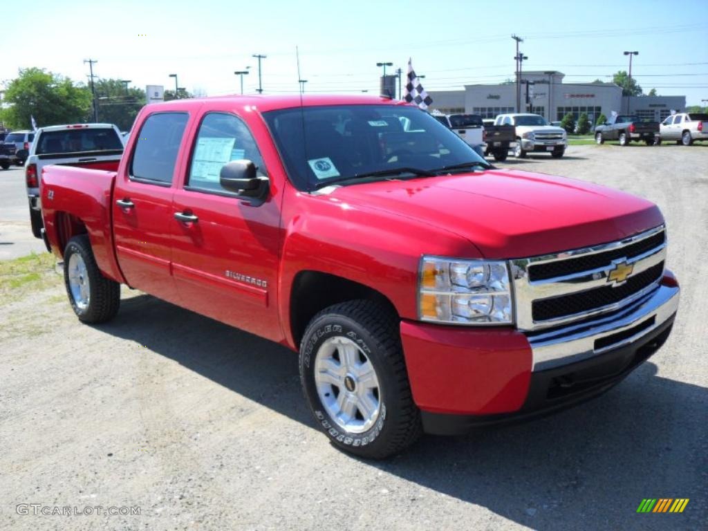 2010 Silverado 1500 LT Crew Cab 4x4 - Victory Red / Ebony photo #6