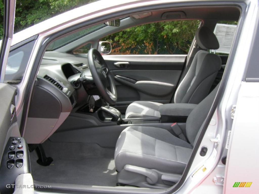 2009 Civic LX Sedan - Alabaster Silver Metallic / Gray photo #12