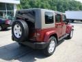 2007 Red Rock Crystal Pearl Jeep Wrangler Unlimited Sahara 4x4  photo #2