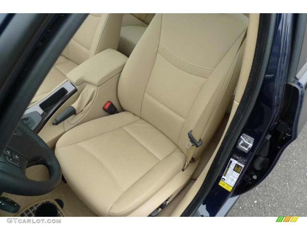 2010 3 Series 328i xDrive Sedan - Monaco Blue Metallic / Beige photo #26