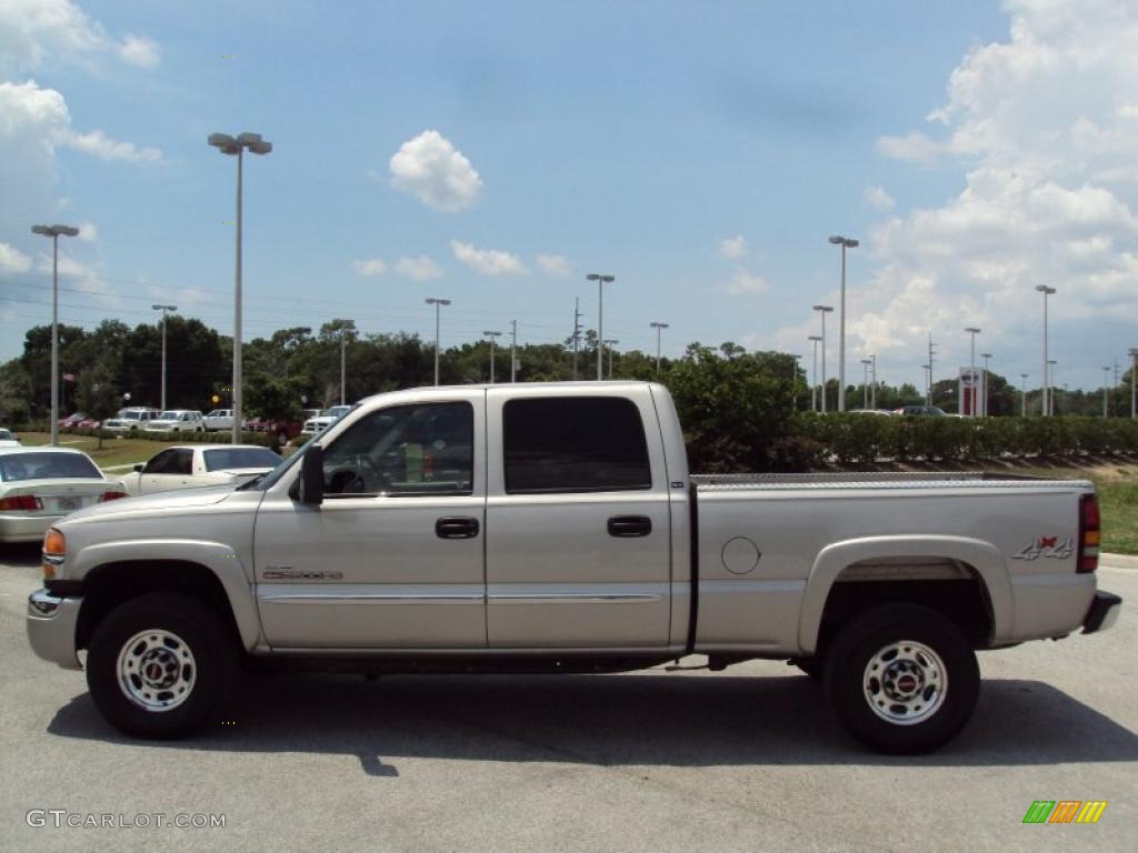 2007 Sierra 2500HD Classic SLT Crew Cab 4x4 - Silver Birch Metallic / Tan photo #2