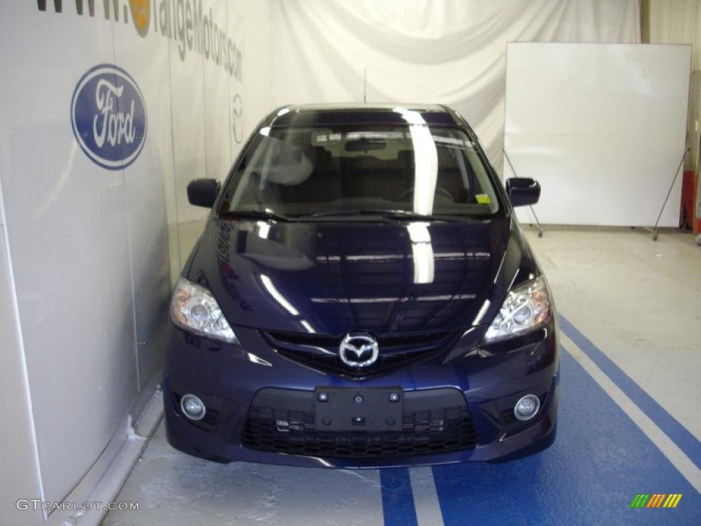 2008 MAZDA5 Touring - Stormy Blue / Black photo #2