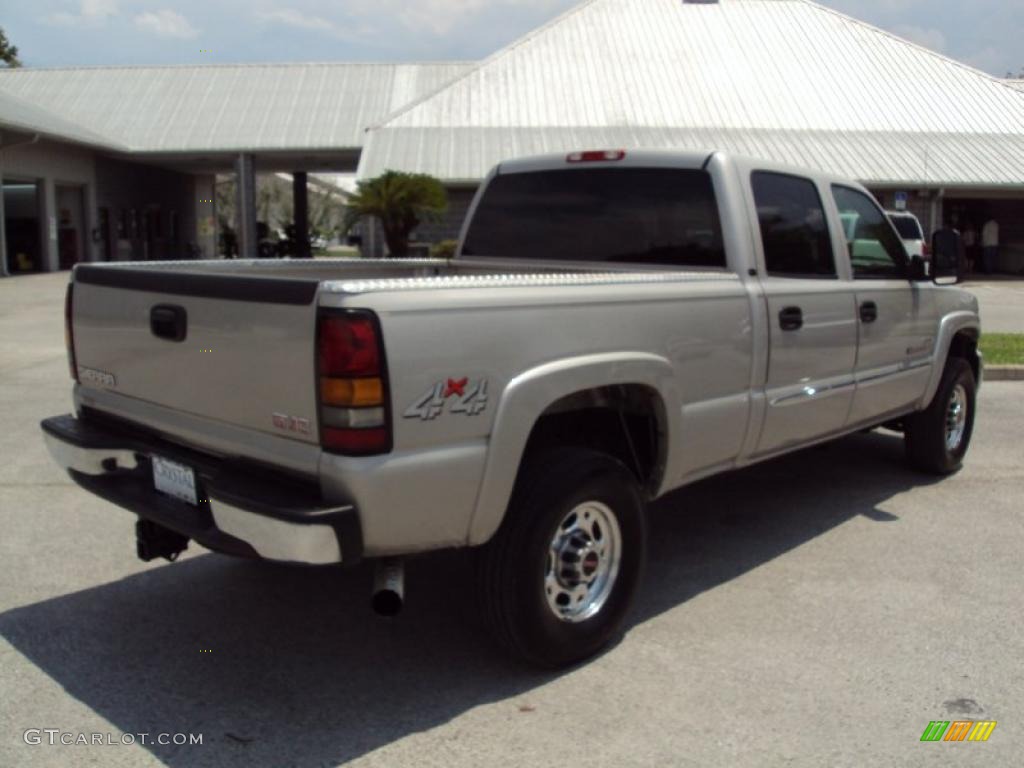 2007 Sierra 2500HD Classic SLT Crew Cab 4x4 - Silver Birch Metallic / Tan photo #8