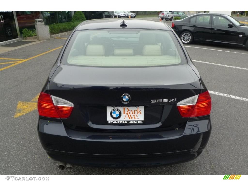 2007 3 Series 328xi Sedan - Monaco Blue Metallic / Cream Beige photo #5